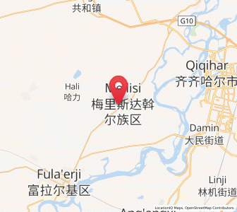 Map of Meilisi, Heilongjiang