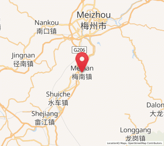 Map of Meinan, Guangdong