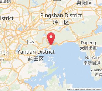 Map of Meisha, Guangdong