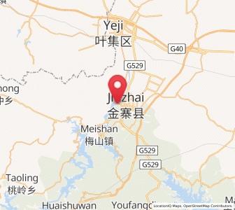 Map of Meishan, Anhui