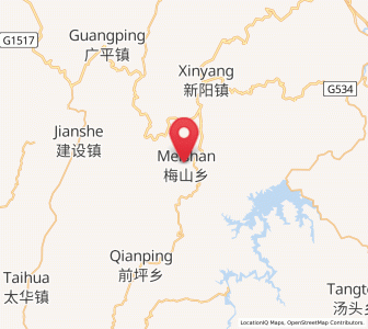 Map of Meishan, Fujian