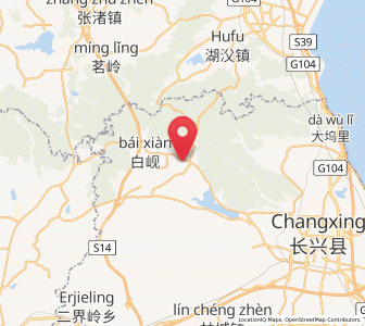 Map of Meishan, Zhejiang