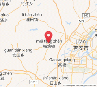 Map of Meitang, Jiangxi