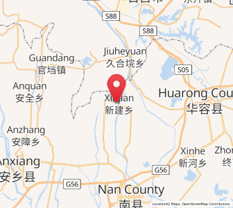 Map of Meitianhu, Hunan