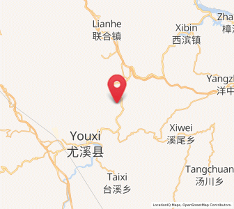 Map of Meixian, Fujian