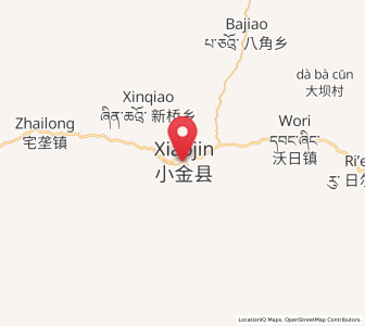 Map of Meixing, Sichuan
