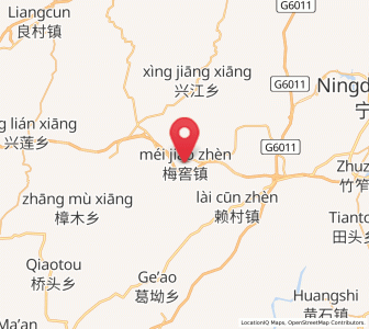 Map of Meiyao, Jiangxi