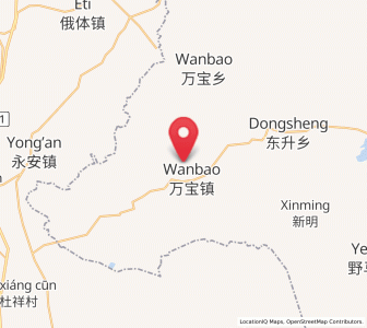 Map of Meiyao, Jilin