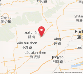 Map of Meiyuan, Shaanxi