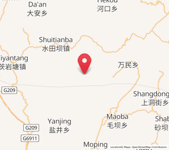 Map of Mengbi, Hunan