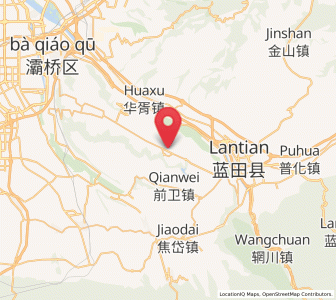 Map of Mengcun, Shaanxi