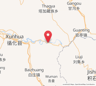 Map of Mengdadazhuang, Qinghai