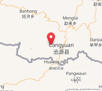 Map of Mengdong, Yunnan