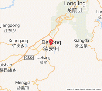 Map of Menghuan, Yunnan