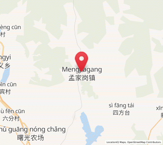 Map of Mengjiagang, Heilongjiang