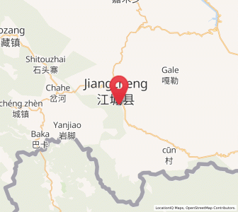 Map of Menglie, Yunnan