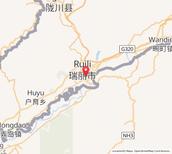 Map of Mengmao, Yunnan
