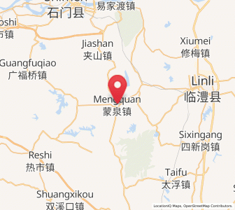 Map of Mengquan, Hunan