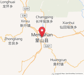 Map of Mengshan, Guangxi