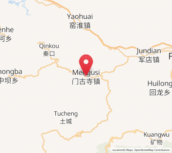 Map of Mengusi, Hubei