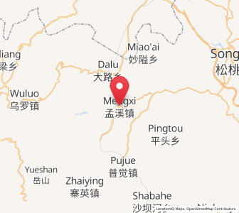 Map of Mengxi, Guizhou