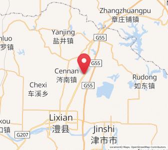 Map of Mengxi, Hunan
