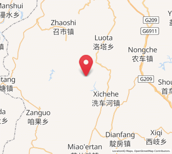 Map of Mengxihu, Hunan
