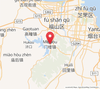 Map of Menlou, Shandong