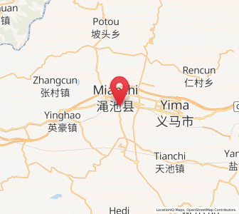 Map of Mianchi Chengguanzhen, Henan