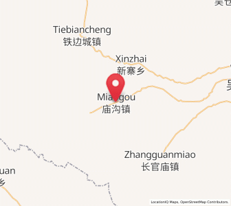 Map of Miaogou, Shaanxi