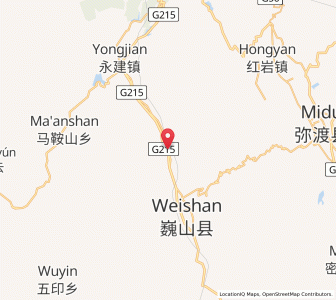 Map of Miaojie, Yunnan