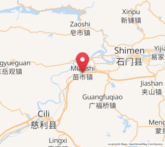 Map of Miaoshi, Hunan