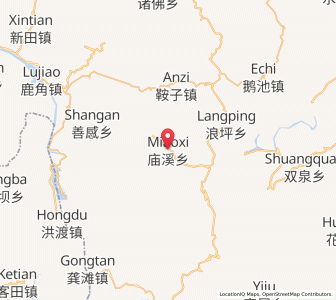 Map of Miaoxi, Chongqing