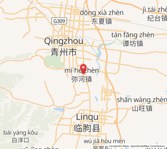 Map of Mihe, Shandong