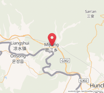 Map of Mijiang, Jilin