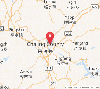 Map of Mijiang, Hunan