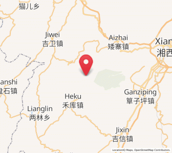 Map of Miliang, Hunan