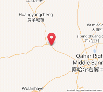 Map of Miliangju, Inner Mongolia