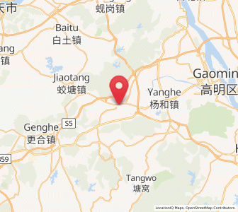 Map of Mingcheng, Guangdong