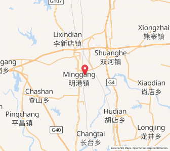 Map of Minggang, Henan
