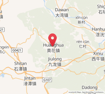 Map of Mingjing, Guangdong