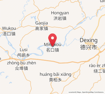 Map of Mingkou, Jiangxi