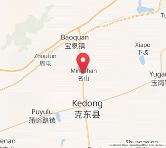Map of Mingshan, Heilongjiang