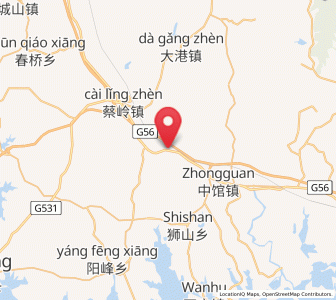 Map of Mingshan, Jiangxi