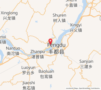 Map of Mingshan, Chongqing