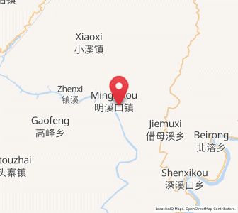 Map of Mingxikou, Hunan