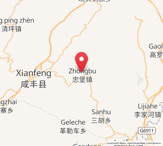 Map of Mingxing, Hubei