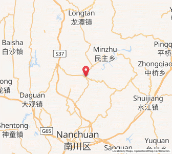 Map of Mingyu, Chongqing