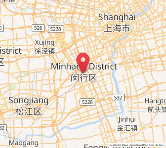 Map of Minhang, Shanghai