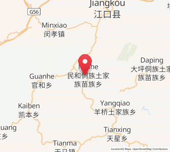 Map of Minhe, Guizhou